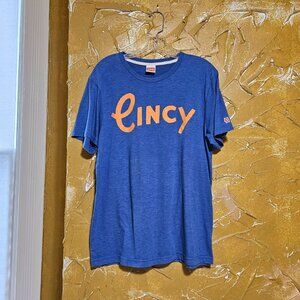 Homage Blue & Orange Cincy Tee T-Shirt